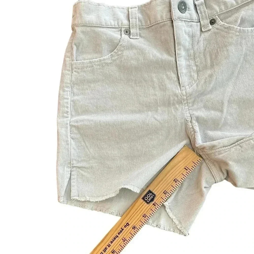 Aerie Corduroy Shorts Gray NWT Stretch Comfort Size XS - Picture 7 of 7